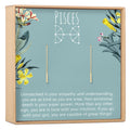 Pisces Zodiac Earrings by Dear Ava