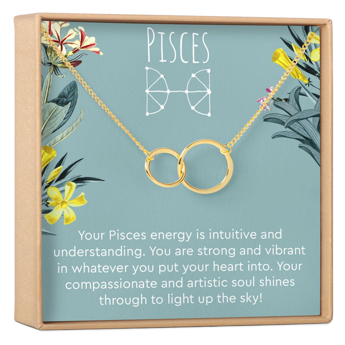 Pisces Zodiac Gift Necklace, Multiple Styles by Dear Ava