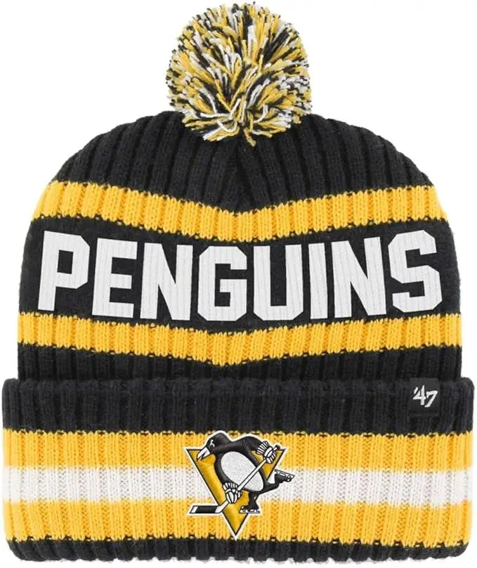 PITTSBURGH PENGUINS BERING '47 CUFF KNIT OSF / BLACK / A by I-Max Fashions