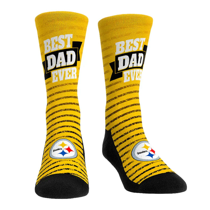 Pittsburgh Steelers - Best Dad Ever by Rock 'Em Socks