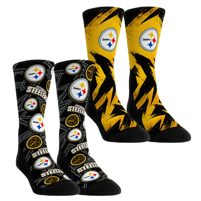 Pittsburgh Steelers - Game Day 2-Pack by Rock 'Em Socks