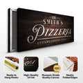 Pizzeria Sign by Tailored Canvases