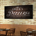 Pizzeria Sign by Tailored Canvases