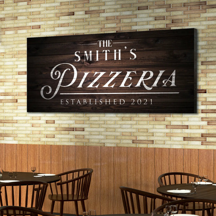 Pizzeria Sign by Tailored Canvases