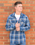 Plaid Double Pocket Button Down by Boutique 23