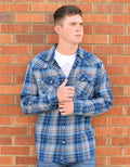 Plaid Double Pocket Button Down by Boutique 23
