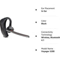 Plantronics Voyager 5200 Wireless Bluetooth Headset (Refurbished) by DailySale