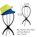 Unique Plastic Wig Stand Black