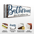 Please Seat Yourself Bathroom Sign II by Tailored Canvases