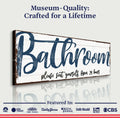 Please Seat Yourself Bathroom Sign II by Tailored Canvases