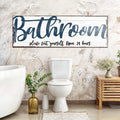 Please Seat Yourself Bathroom Sign II by Tailored Canvases