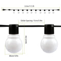 Plug-in Globe String Light Warm White Fairy Light Bulbs by DailySale