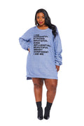 Curvy I AM.... Long Graphic Tunic Dress by The House of Stylez