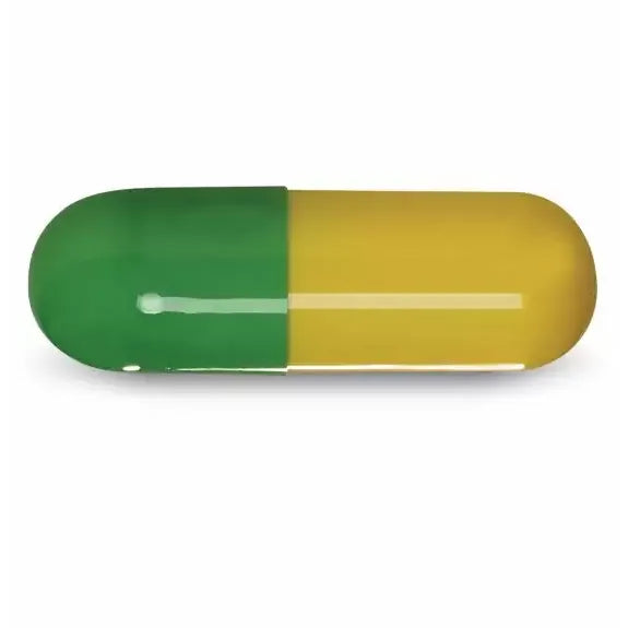 Empty Gelatin Capsules, Size 1, Yellow/Green, 1,000 Count by Pasteur Pharmacy