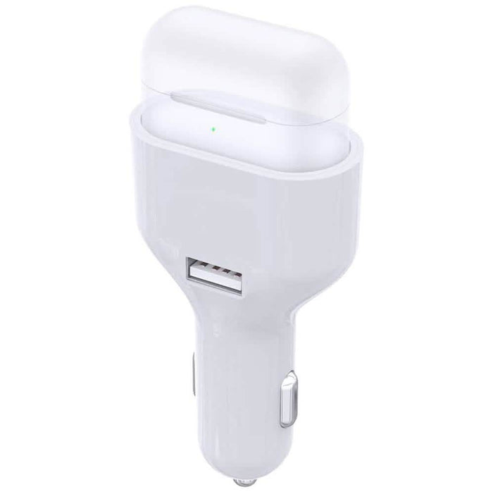 Poleet Car Charger With Charging Adapter for AirPods 1 and 2 by DailySale