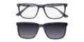 Police Vplf01 Groove 1 Clip-On Eyeglasses by ModaFrames