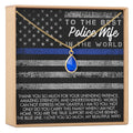 Police Wife Gemstone Necklace by Dear Ava