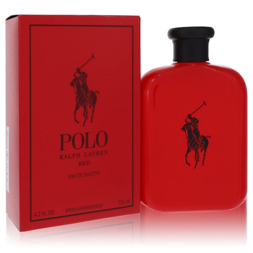 Polo Red by Ralph Lauren Eau De Toilette Spray 4.2 oz for Men by Avera Group