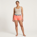 Ideology Big Girls Floral-Trim Swim Boyshorts, L(14)/Orange by Vanessa Jane