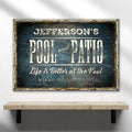 Pool And Patio Sign by Tailored Canvases