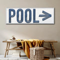 Pool Arrow Sign by Tailored Canvases