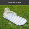 Pool Float for Adults Inflatable Lounge Chair Recliner for Swimming/Tanning by DailySale
