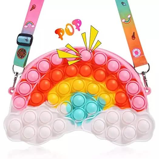 Pop Fidget Toys Rainbow Shoulder Bag by DailySale