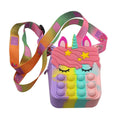 Pop-It Bubble Unicorn And Fruits Fidget Crossbody Handbag Purse by DailySale