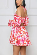 Poppy Fields Cut Out Mini Dress by Fasheabe