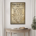Porch Rules Sign II by Tailored Canvases