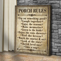 Porch Rules Sign II by Tailored Canvases