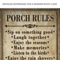 Porch Rules Sign II by Tailored Canvases