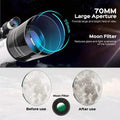 Portable Astronomical 150X Telescope 70mm Aperture Telescope Monocular With Tripod by DailySale