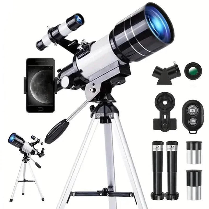 Portable Astronomical 150X Telescope 70mm Aperture Telescope Monocular With Tripod by DailySale