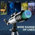 Portable Astronomical 150X Telescope 70mm Aperture Telescope Monocular With Tripod by DailySale