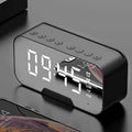 Portable Bluetooth Speaker Mirror Alarm Clock by DailySale