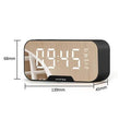 Portable Bluetooth Speaker Mirror Alarm Clock by DailySale
