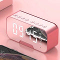 Portable Bluetooth Speaker Mirror Alarm Clock by DailySale