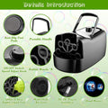 Portable Bubble Blowing Machine with 2 Speeds Handle 3000-4000 Bubbles Per Minute Plug-In Battery Powered by DailySale