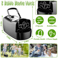 Portable Bubble Blowing Machine with 2 Speeds Handle 3000-4000 Bubbles Per Minute Plug-In Battery Powered by DailySale