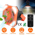Portable Camping Lantern Fan 10000mAh Battery Powered with 4 Light Modes by DailySale