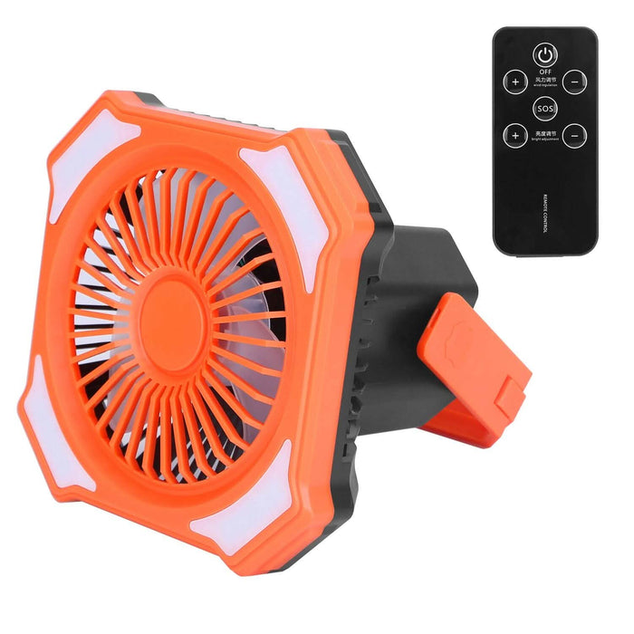 Portable Camping Lantern Fan 10000mAh Battery Powered with 4 Light Modes by DailySale