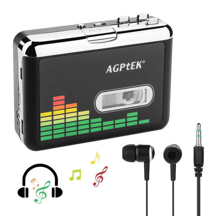 Portable Cassette Audio Music Player Tape-To-MP3 Converter Cassette Recorder by DailySale
