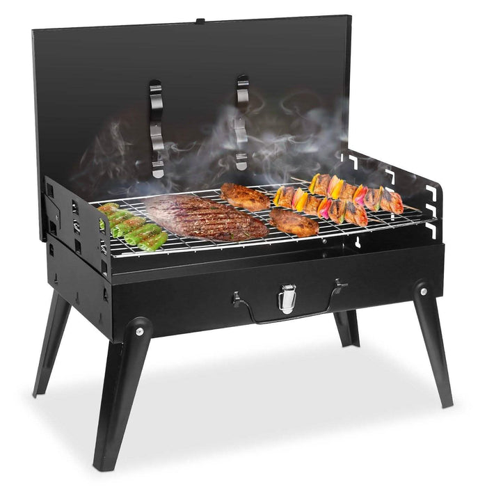Portable Charcoal Grill Foldable BBQ Suitcase by DailySale