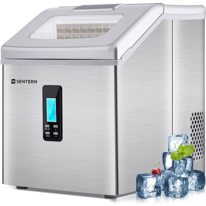 Portable Countertop Clear Ice Maker Stainless Steel Ice Maker by DailySale