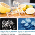 Portable Countertop Clear Ice Maker Stainless Steel Ice Maker by DailySale
