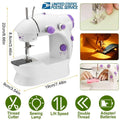 Portable Electric Sewing Machine w/ Foot Pedal LED Light by DailySale