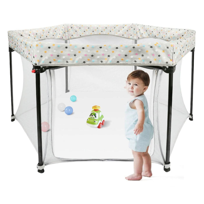 Portable Folding Playard for Babies, Toddler Indoor & Outdoor Play by DailySale