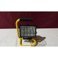 Portable Halogen Work Light with Tube Stand & Protective Cage, Corded (Yellow) by Price Is Right Miami