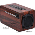 Portable Retro Wooden Wireless Bluetooth 4.2 Speaker by DailySale